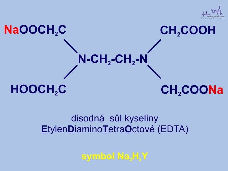 Chemický vzorec chelatonu 3