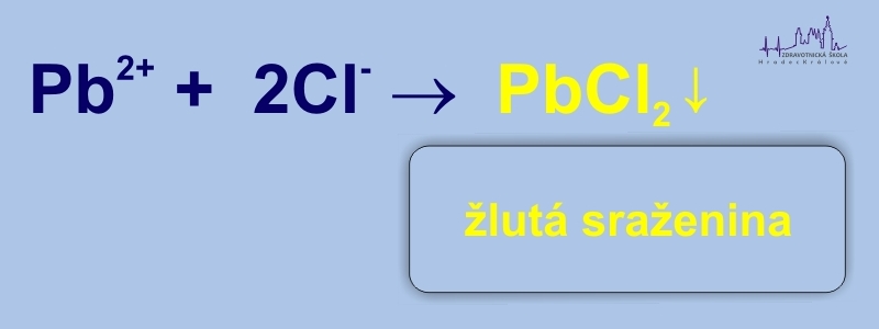 Iontové rovnice PbCl<sub>2</sub>